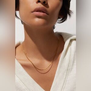 JENNYBIRD Priya Gold Snake Chain Necklace